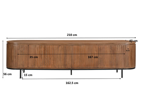 Tv dressoir Noor 210 cm