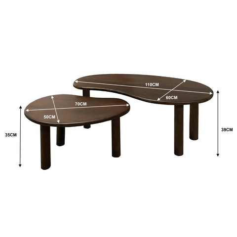 Salontafel Brix Nubi (set van 2)