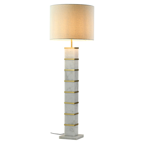 Vloerlamp Celinae wit inclusief lampenkap