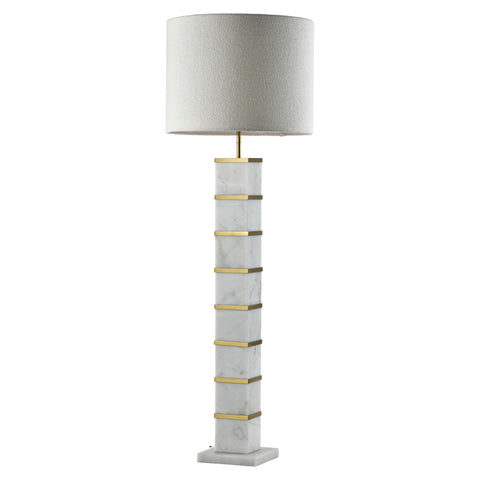 Vloerlamp Celinae wit inclusief lampenkap