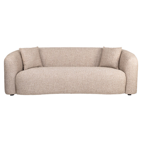 Bank Luxandra zandkleurige tweed brandvertragend