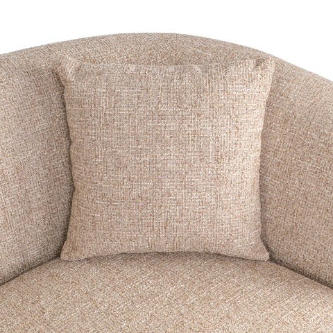 Bank Luxandra zandkleurige tweed brandvertragend