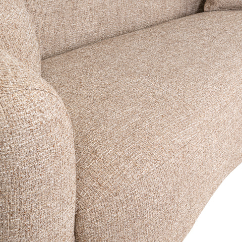 Bank Luxandra zandkleurige tweed brandvertragend