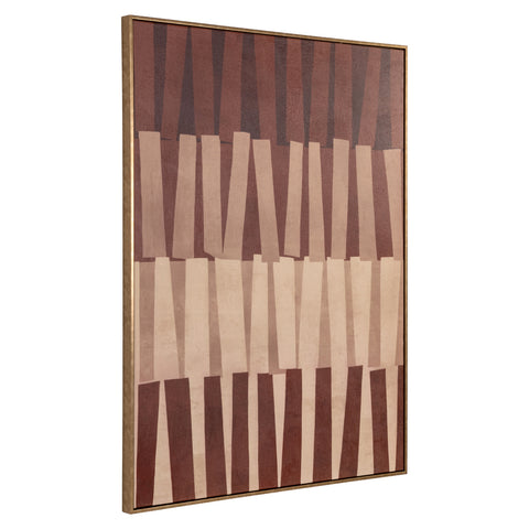 Wanddecoratie Voga bruin