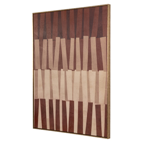 Wanddecoratie Voga bruin