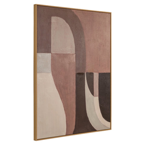 Wanddecoratie Tatu links bruin
