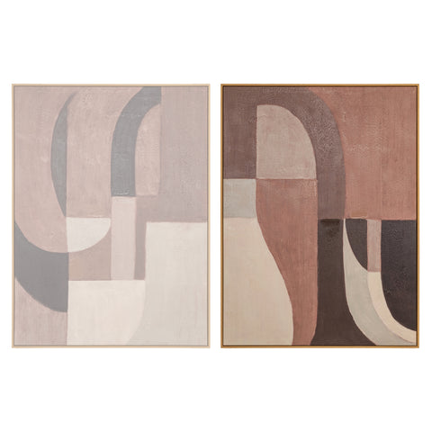Wanddecoratie Tatu links bruin