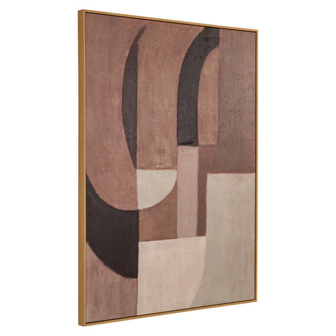 Wanddecoratie Tatu rechts bruin