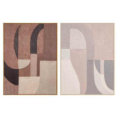 Wanddecoratie Tatu rechts bruin
