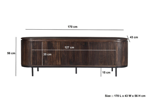 Tv dressoir Noor Walnoot 170 cm
