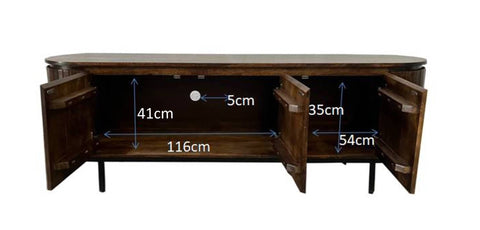 Tv dressoir Noor Walnoot 170 cm