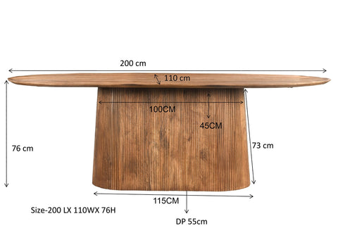 Eetkamertafel Salvator 200 cm