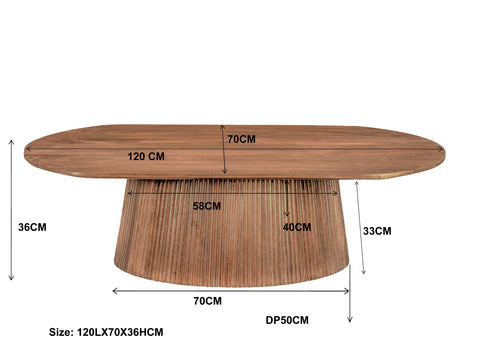 Salontafel Salvator Ovaal 120