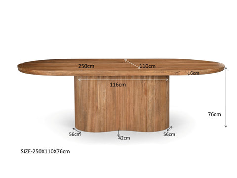 Eetkamertafel Sevilla 250 cm