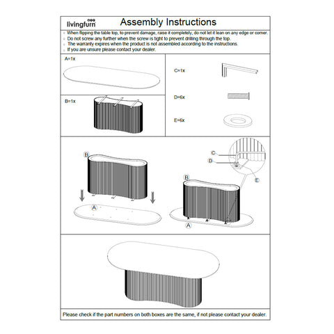 Eettafel Sevilla 300 cm