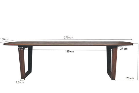 Eettafel Cortez 270 cm