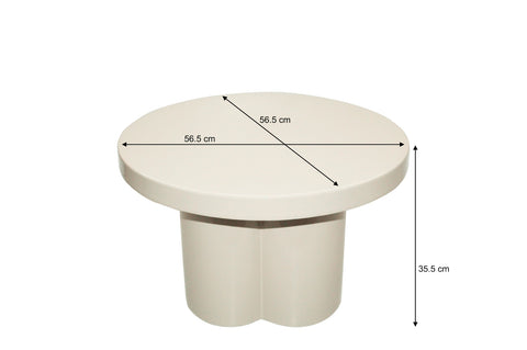 Salontafel Brix Noa Gebroken wit 56 cm
