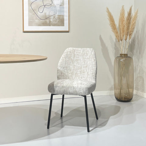 Eetkamerstoel Tess crème (set van 2)