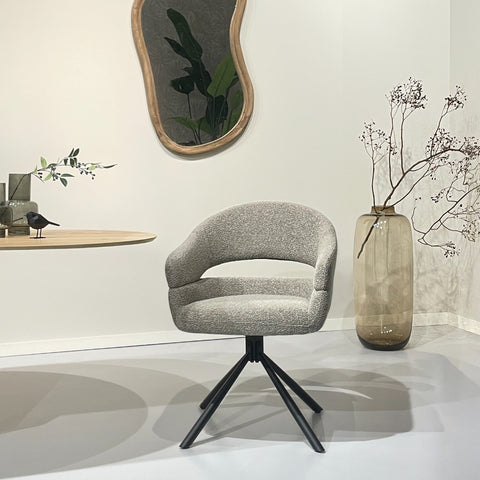 Eetkamerstoel Linn Taupe (set van 2)