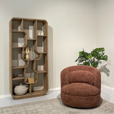 Fauteuil Britt bordeauxrood
