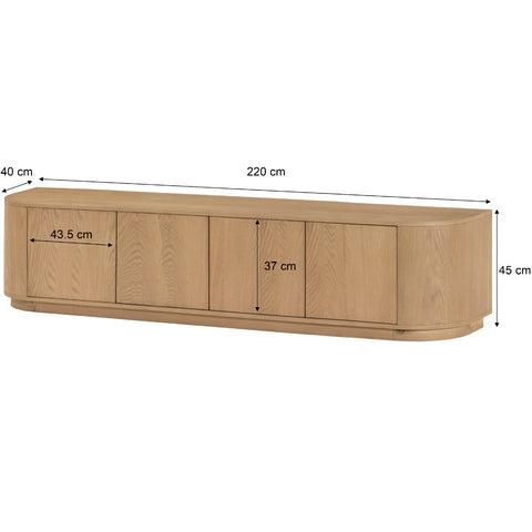 Tv dressoir Novero 220 cm