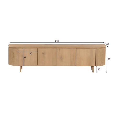 Tv dressoir Tobago 210 cm