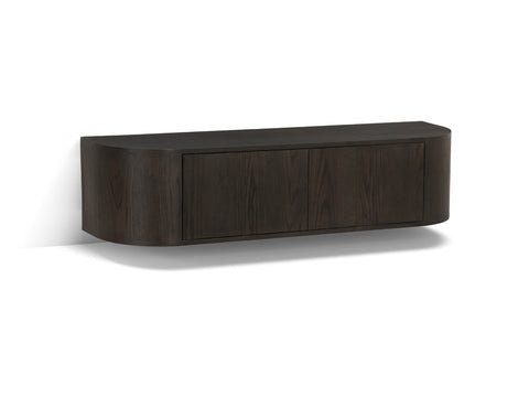 Tv dressoir Novero espresso zwevend 140 cm