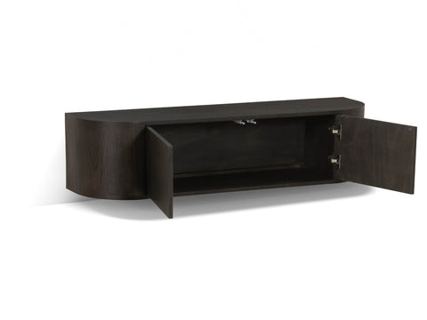 Tv dressoir Novero espresso zwevend 140 cm
