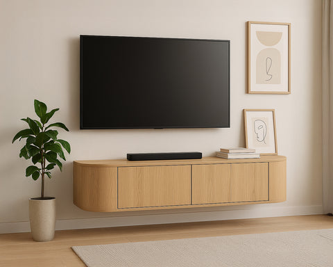 Tv dressoir Novero zwevend 140 cm