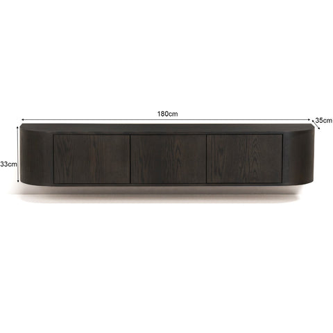 Novero Espresso Zwevend 180cm