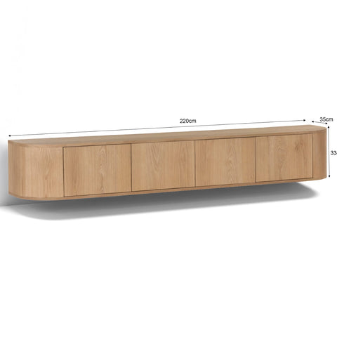Tv dressoir Novero Zwevend 220 cm
