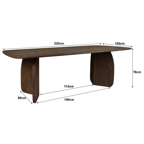 Eetkamertafel Trevor 220 cm