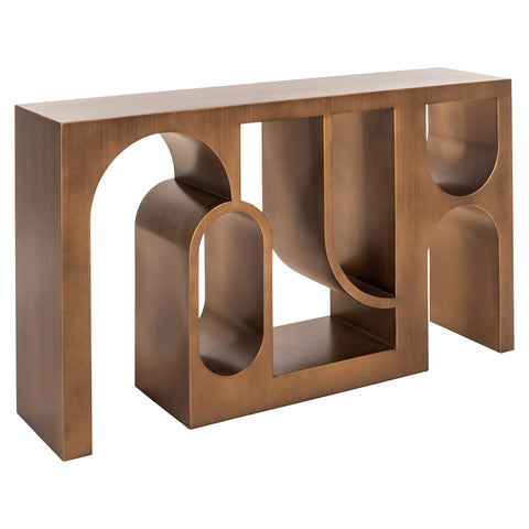 Consoletafel Alexander Jones geborsteld goud (Lugano)