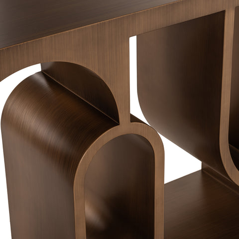 Consoletafel Alexander Jones geborsteld goud (Lugano)