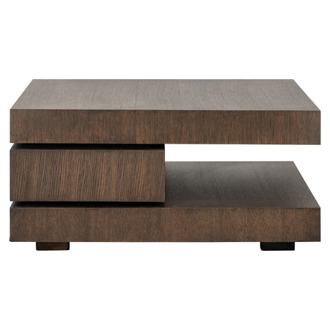 Salontafel Oakura bruin 90x90