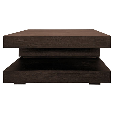 Salontafel Oakura bruin 90x90