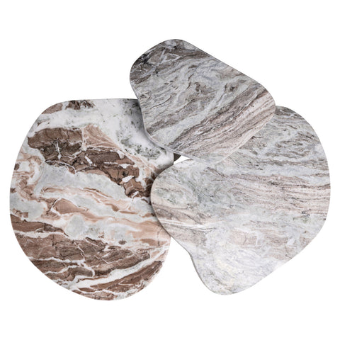Salontafel Camino Blush beige (set van 3)