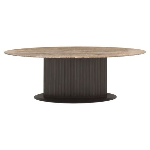 Eettafel Russo essenhout bruin ovaal 235
