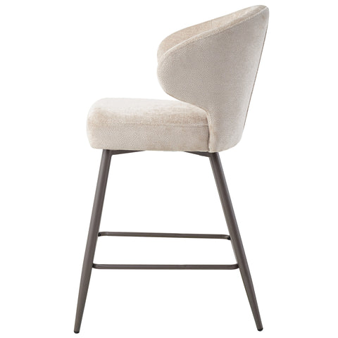 Ares Beige barkruk Aphrodite 3 kleipoot