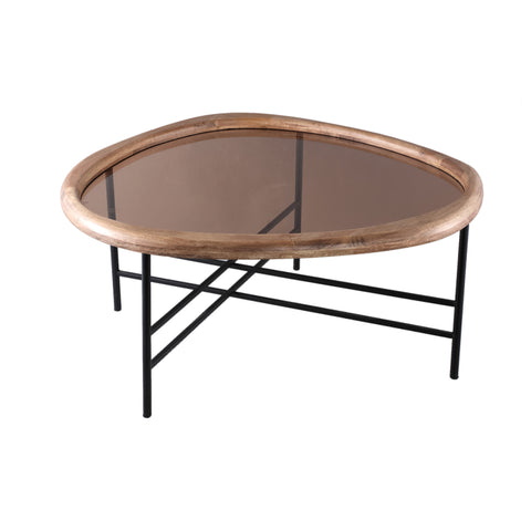 Neelix natuurlijk rubberhout organische koffietafel M