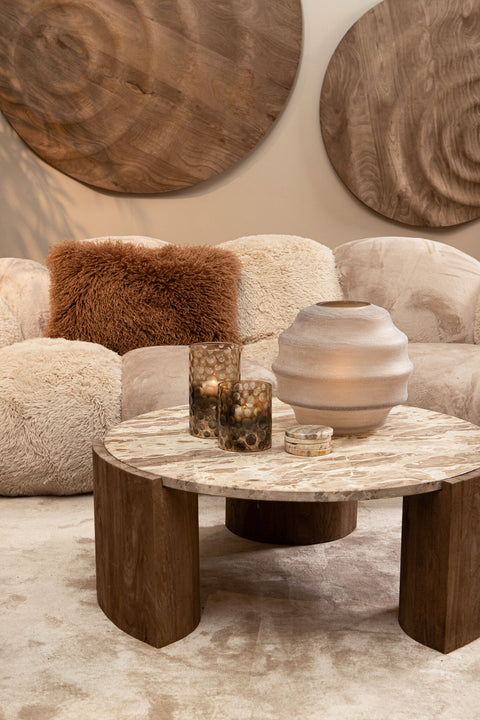 Curvae-bank weelderig beige