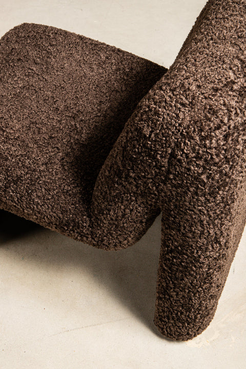 Oslo fauteuil teddy koffiebruin