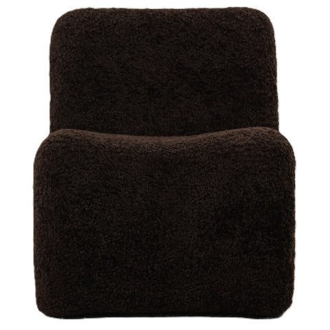 Oslo fauteuil teddy koffiebruin