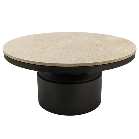 Bregt hoge salontafel beige marmer