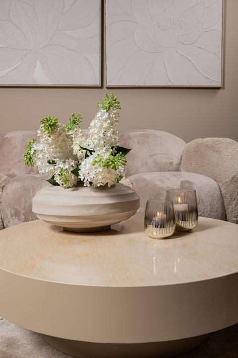 Corfu beige marmeren salontafel