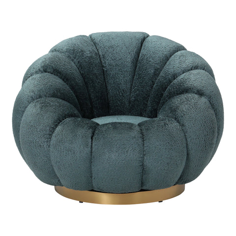 Daisy Fauteuil Turkoois Euphoria 13 Gouden Onderstel