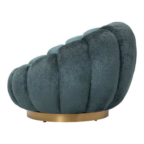 Daisy Fauteuil Turkoois Euphoria 13 Gouden Onderstel
