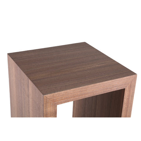 Tiess naturel houten fineer sokkel open