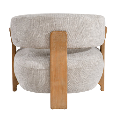 Mire Crème Fauteuil Legacy 15 Duifgrijs Rubberhout