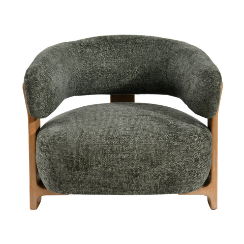 Mire Groen fauteuil Legacy 10 olijfkleurig rubberhout